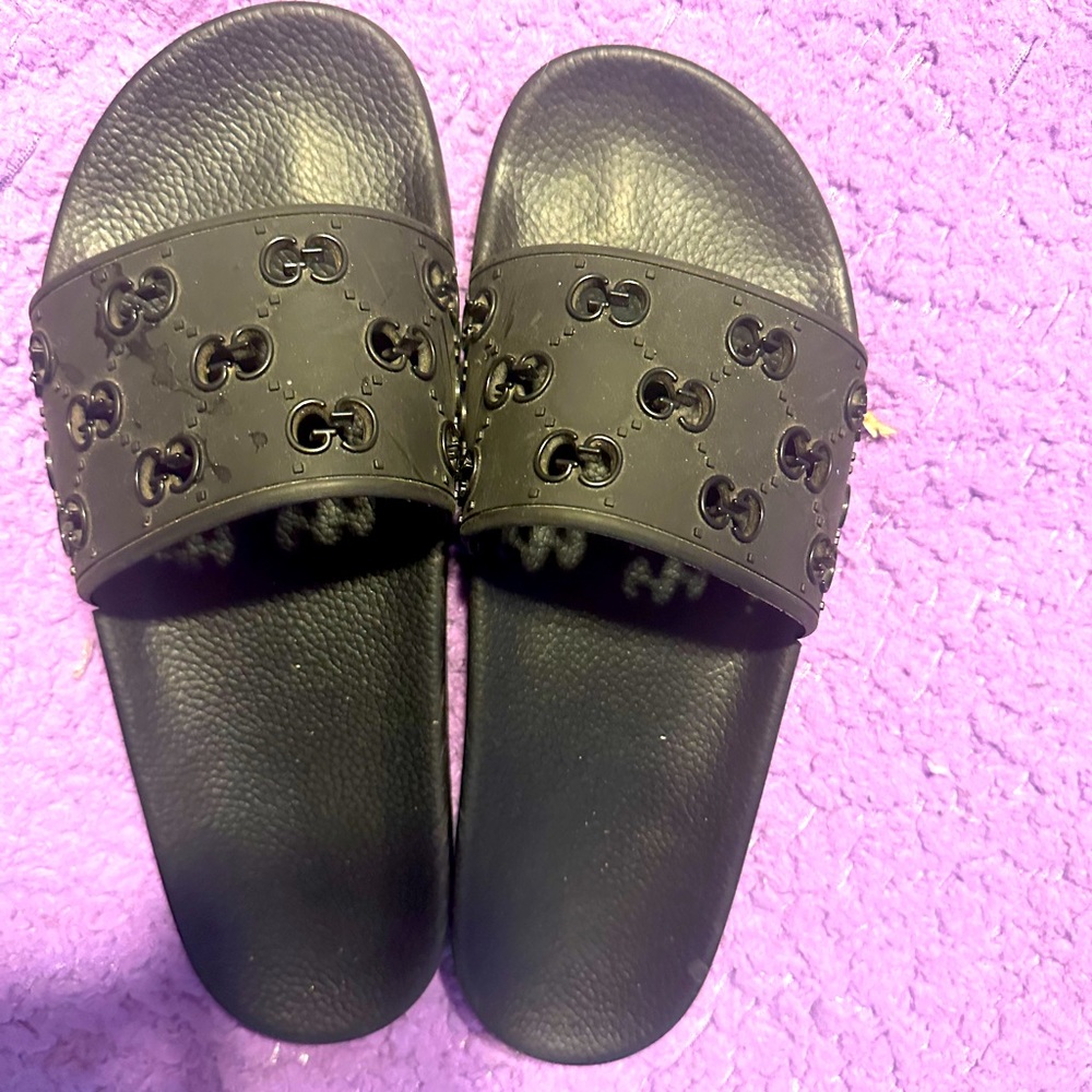 Gucci men GG Rubber slides/sandals